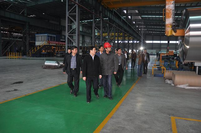 Hu Haibo, Deputy Director of the Audit Department of Anhui Province, visited Meixin Aluminum for on-site research