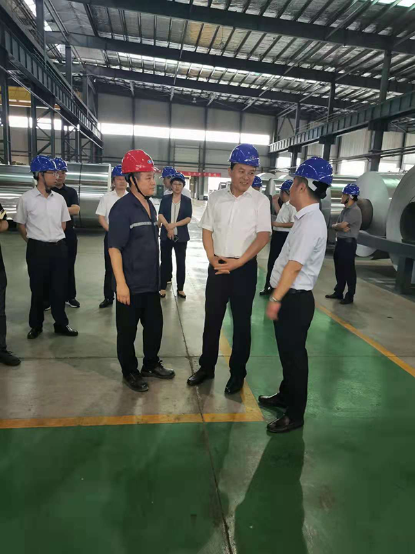 Huaibei Municipal Party Committee Secretary Zhang Yong and his delegation visited Meixin Aluminum Industry for investigation