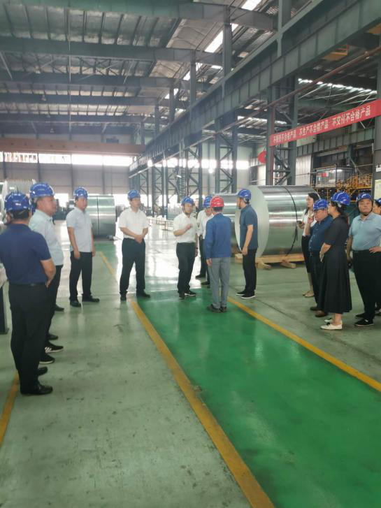 Duji district party and government delegation visited Meixin Aluminum industry